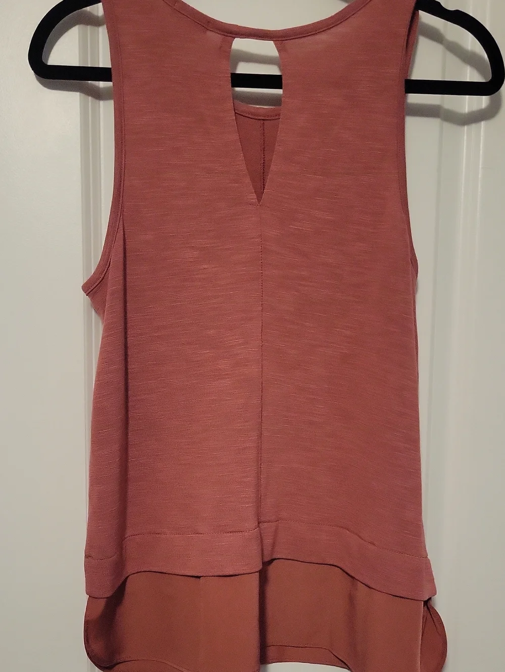 J. Crew Women's Dusty Rose Layered Tank